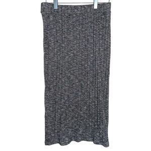 Cover Stitched Black and Grey Pencil Skirt Size Large.